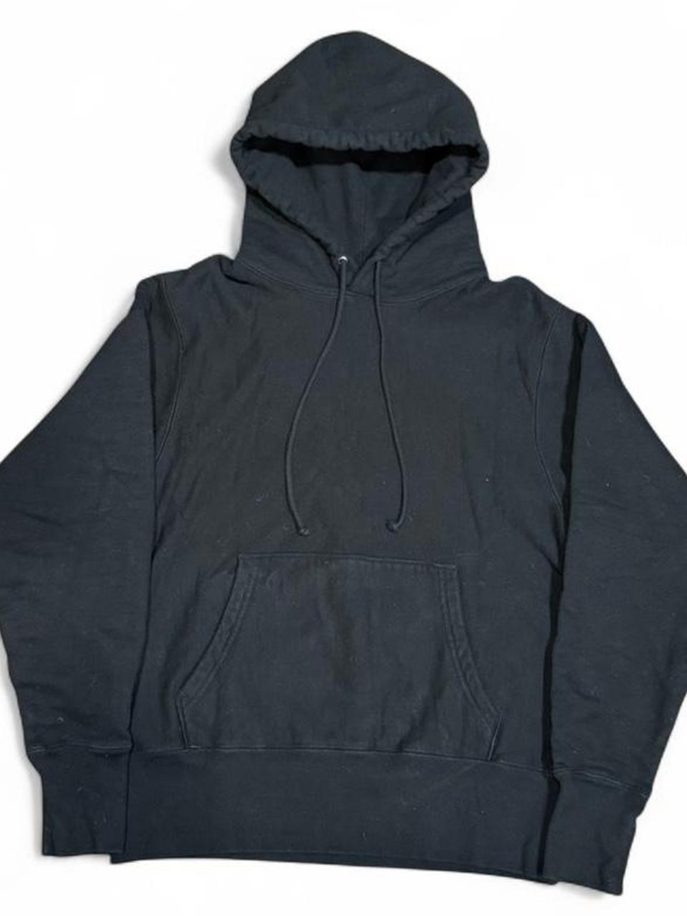 Heavyweight Black 100% Cotton Boxy Hoodie Made in Canada
